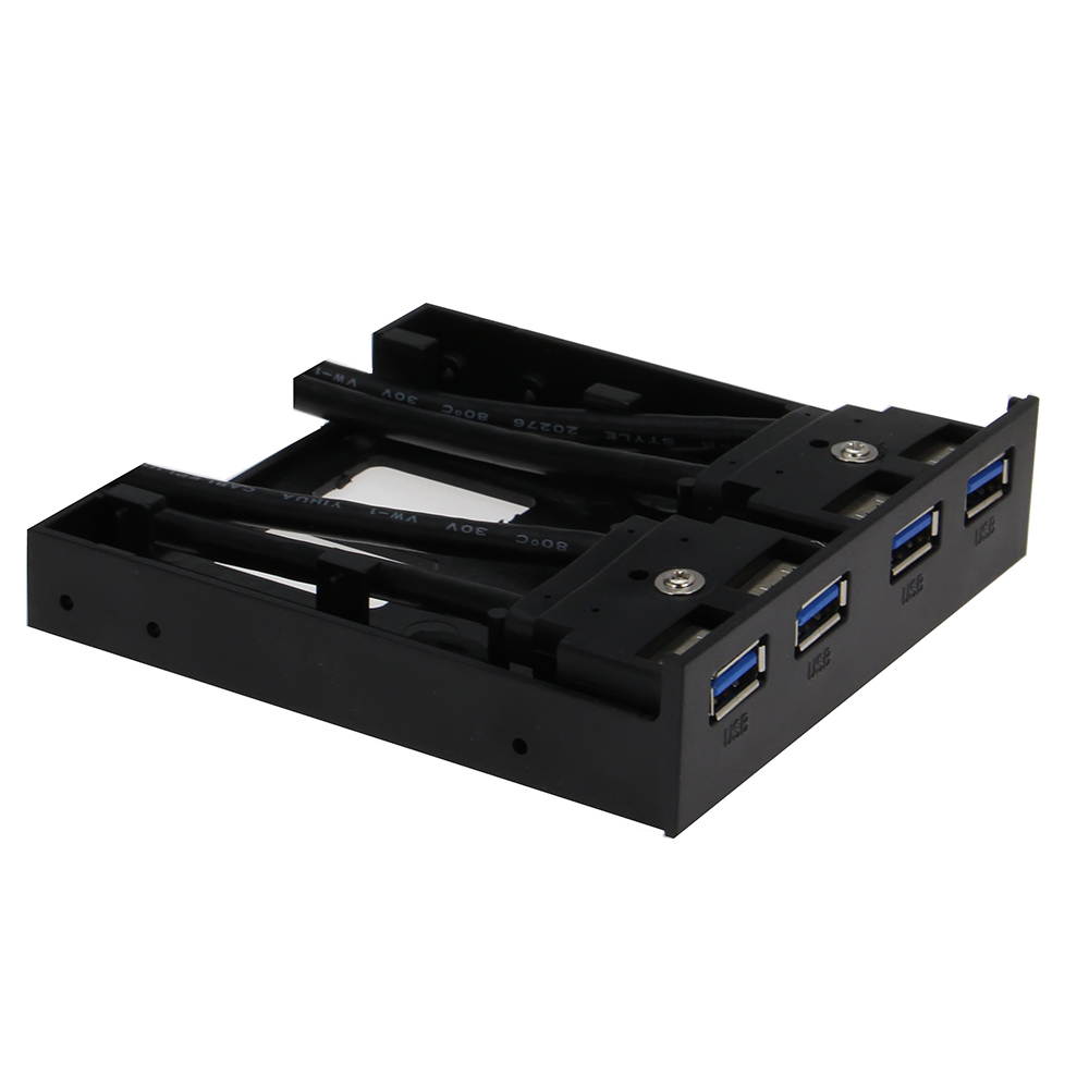 SEDNA - 4 Port USB 3.0 3.5" Floppy Bay Front Panel ( 2x 20 Pin USB 3.0 Connectors )