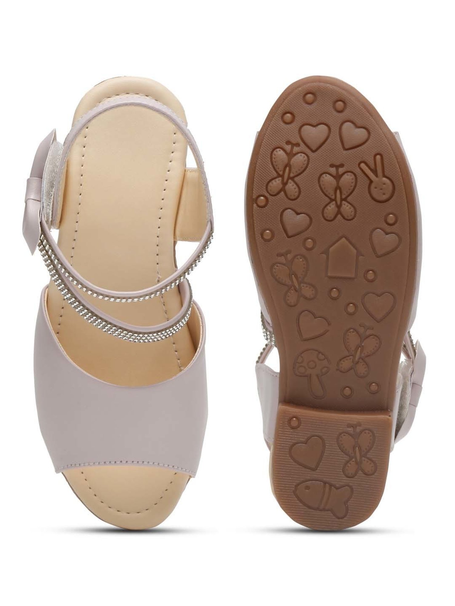 Tiny Bugs Kids Off-White Casual Sandals