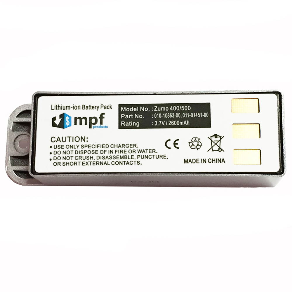 High Capacity Extended 2600mAh Battery 010-10863-00, 011-01451-00 for Garmin Zumo 400, Zumo 450, Zumo 500, Zumo 500 Deluxe, Zumo 550 Motorcycle GPS Navigators (Includes Free Installation Tool)