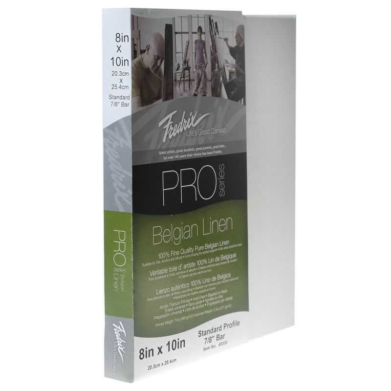 Fredrix Pro Belgian Linen Pre-Stretched Canvas, 8 X 10"