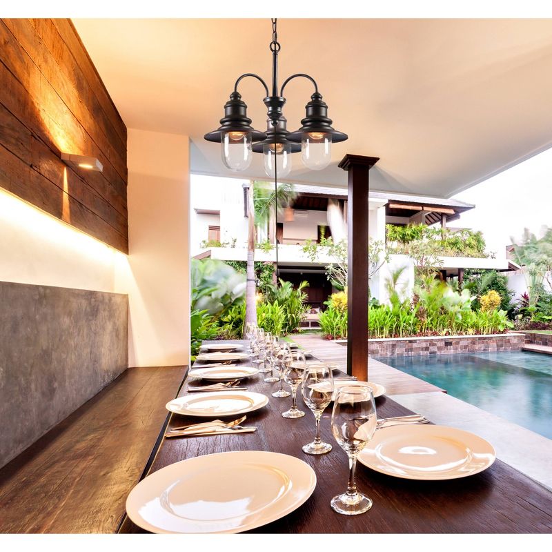 Bel Air Lighting Outdoor Hanging Pendant Black