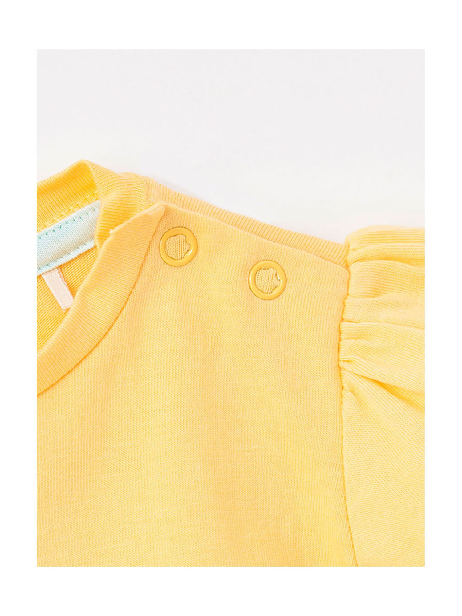 Ed-a-Mamma Baby Yellow Printed Top