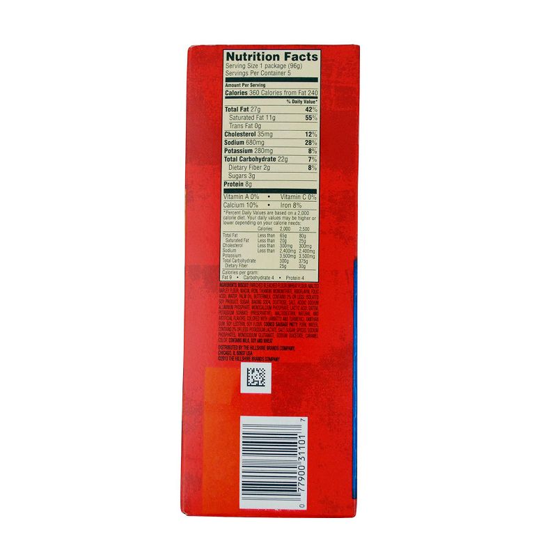 Jimmy Dean Biscuit Sausage Snack Size Frozen Sandwiches - 17oz