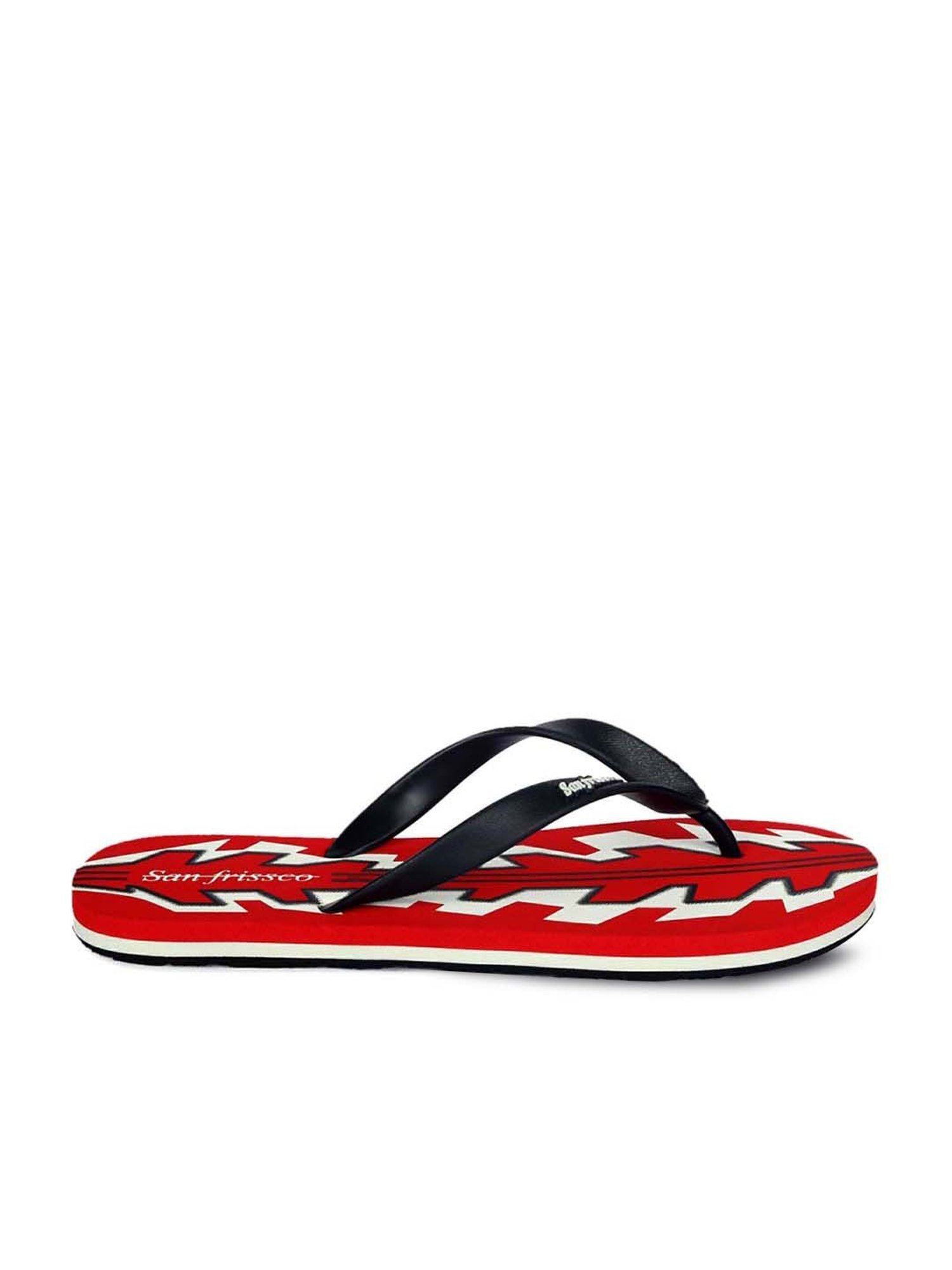 San Frissco Men's Black Flip Flops