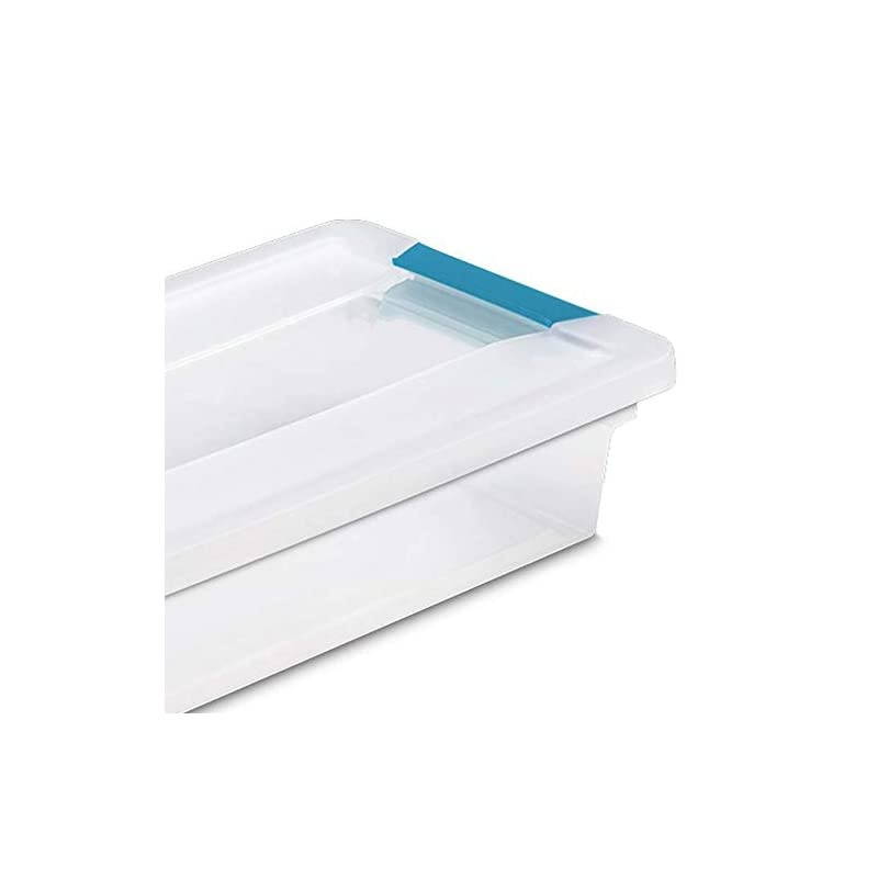 19618606 Small Clip Box Clear Storage Tote Container w/Lid (12 Pack)