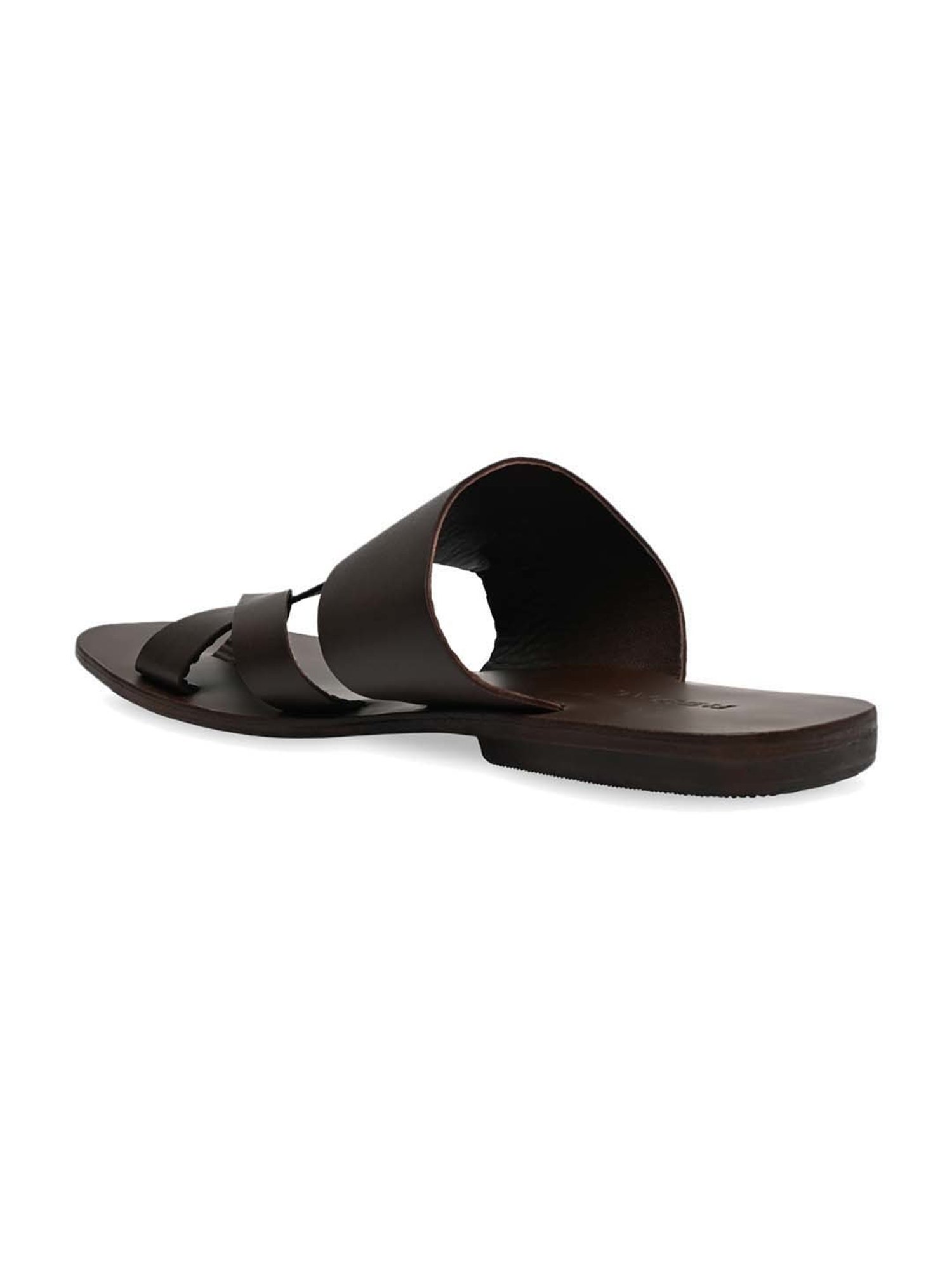 Regal Men's Brown Toe Ring Sandals