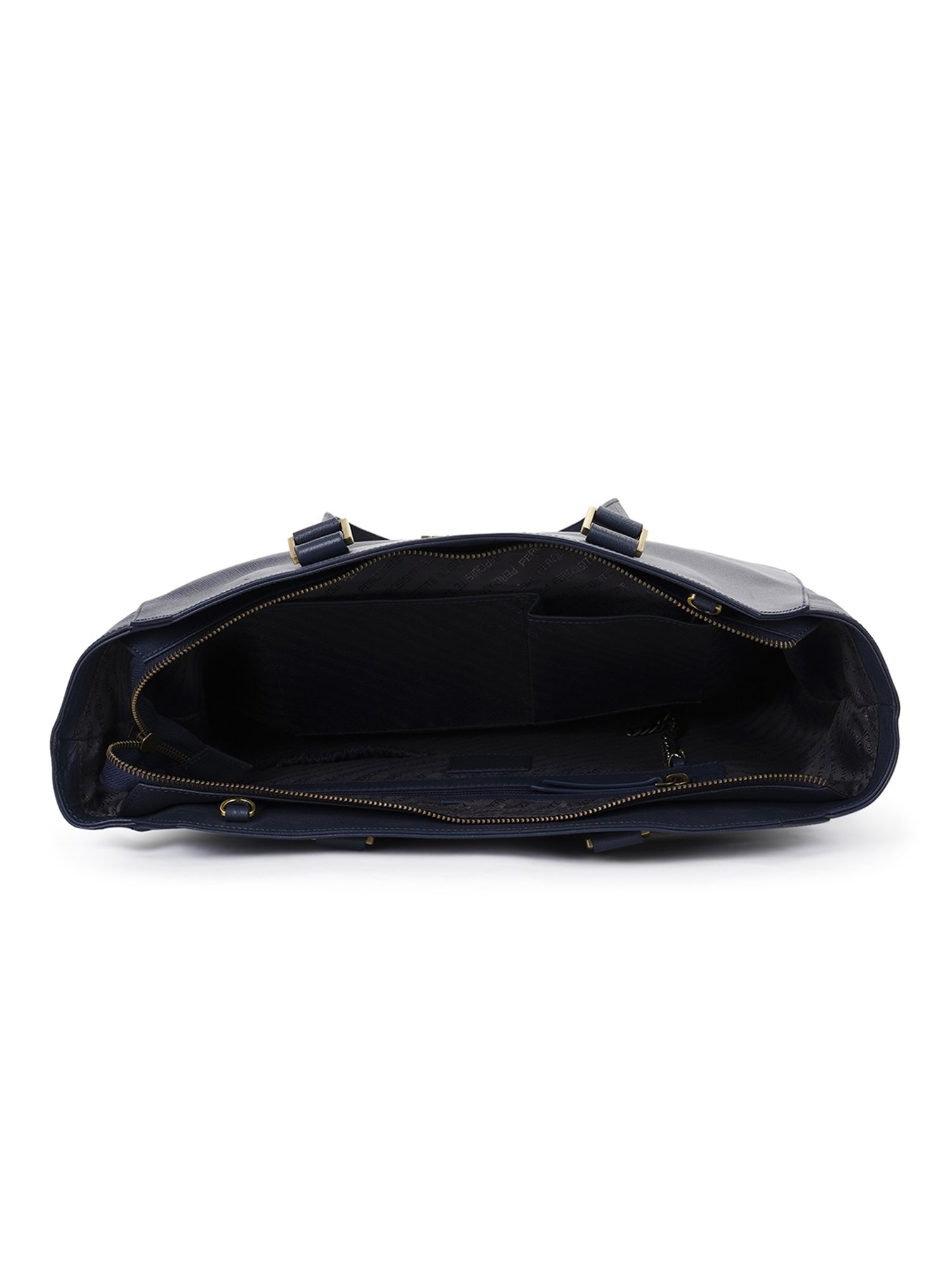 PERQUISITE THE SHERYL Blue Solid Medium Tote Handbag