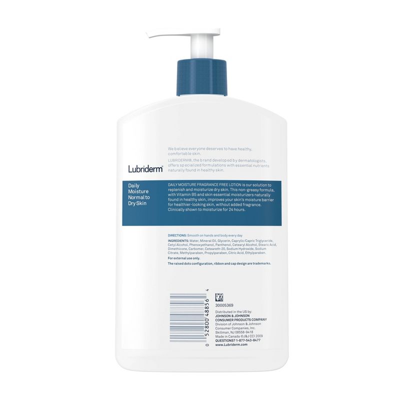 Lubriderm Daily Moisture Body Lotion - Unscented - 16 fl oz