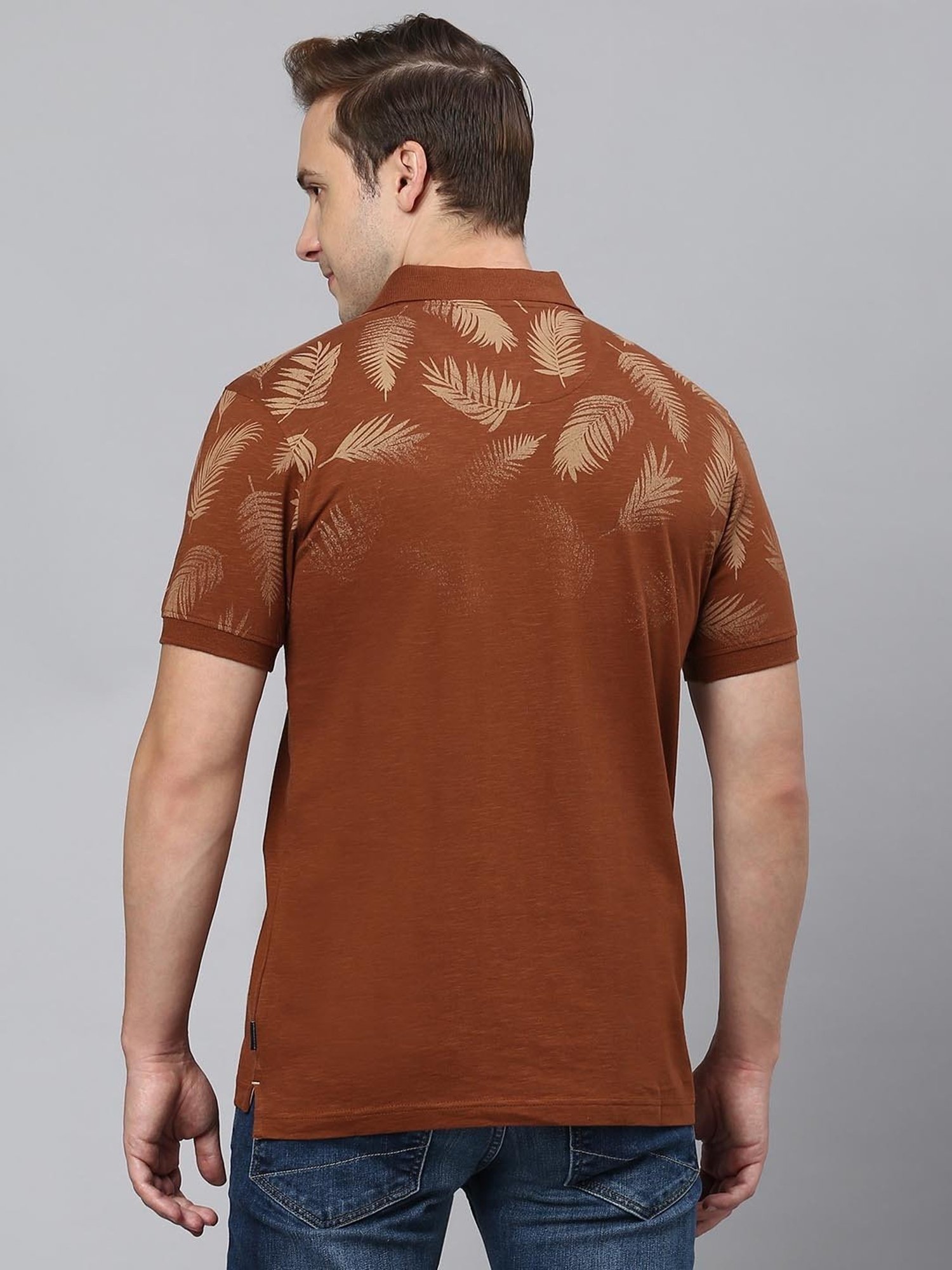 Beverly Hills Polo Club Brown Regular Fit Cotton Polo T-Shirt