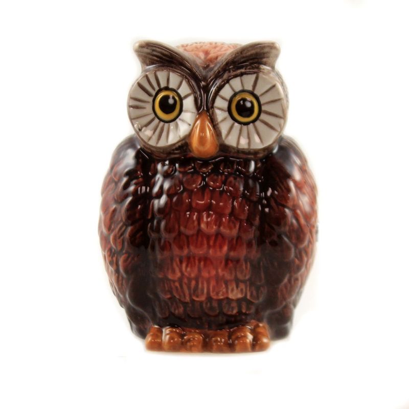 Tabletop 3.5" Owl Salt & Pepper Shaker Set Magnetic Pacific Trading  -  Salt And Pepper Shaker Sets