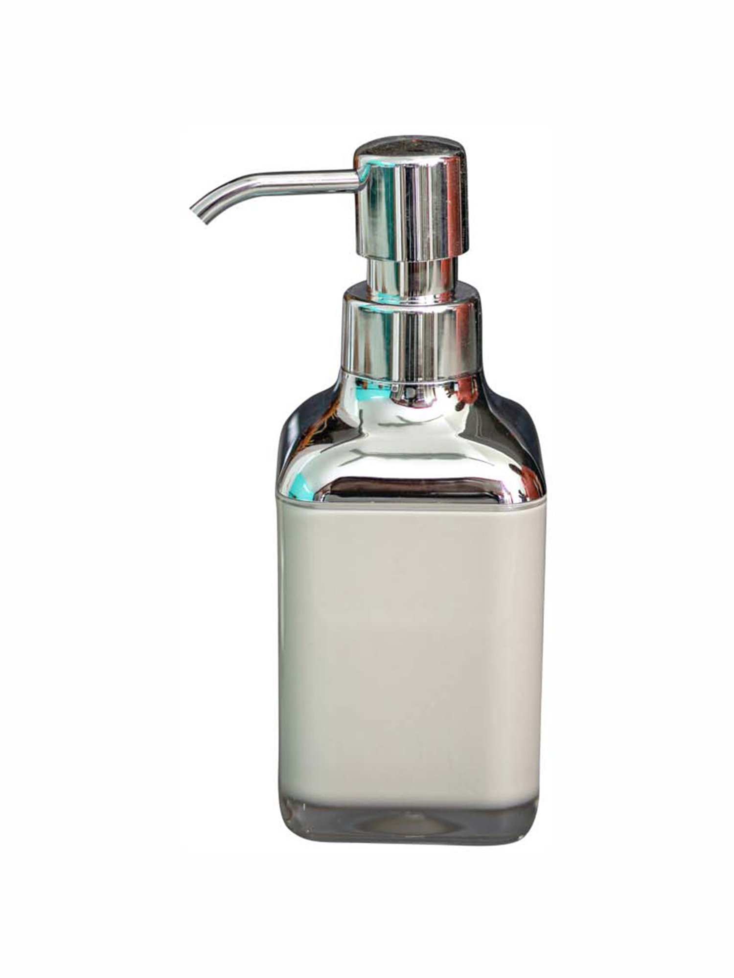 Goodhomes Acrylic White Acrylic Soap Dispenser (0.32 L)