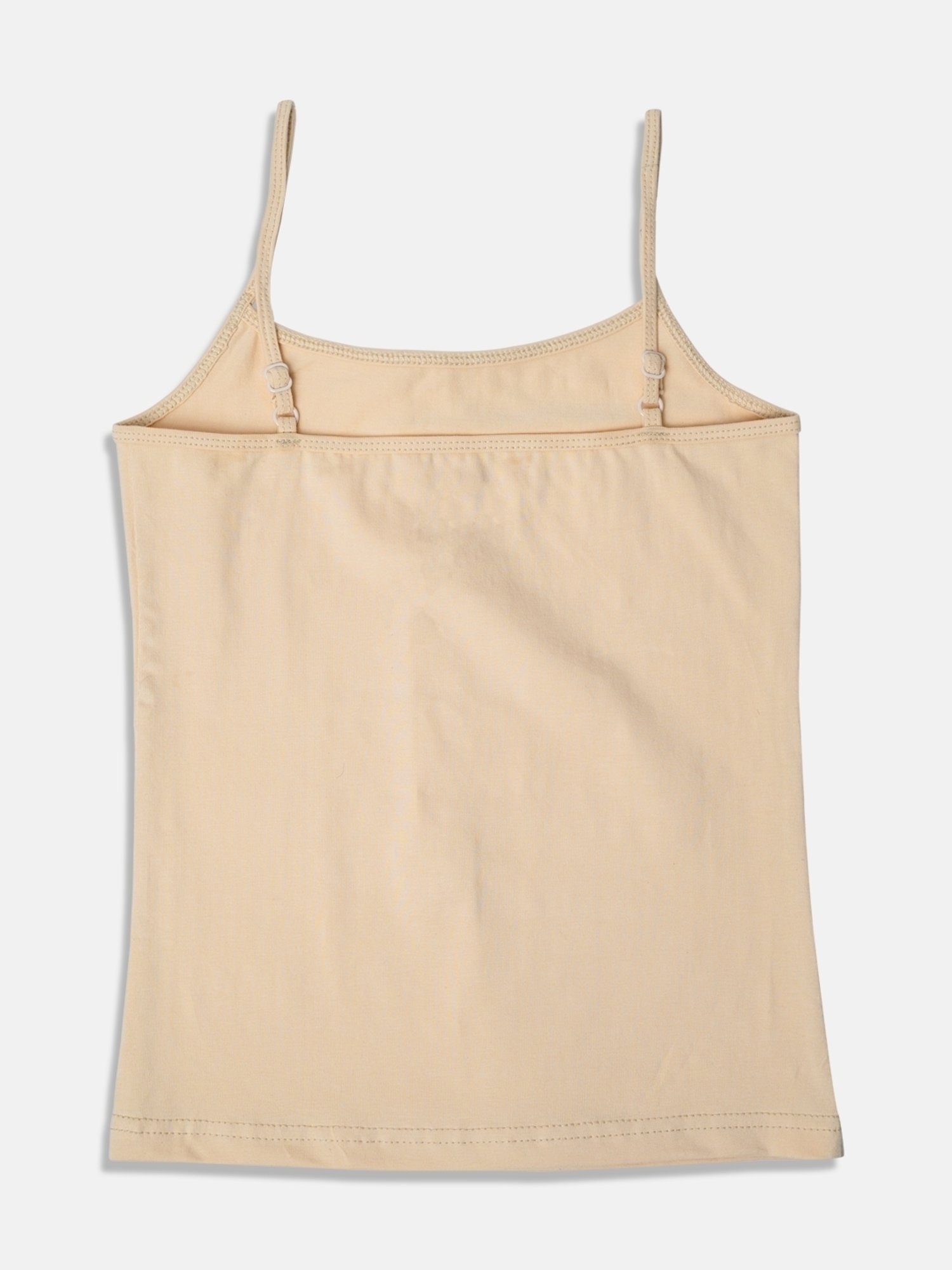 Sillysally Kids Beige Solid Camisole (Pack of 3)