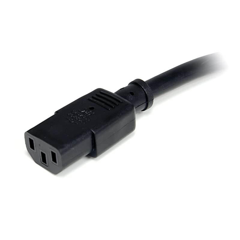 com 10 ft 14 AWG Computer Power Cord NEMA515P to C13 Power Cable IEC 60320 C13 to NEMA 515 M 10 ft Black PXT1011410