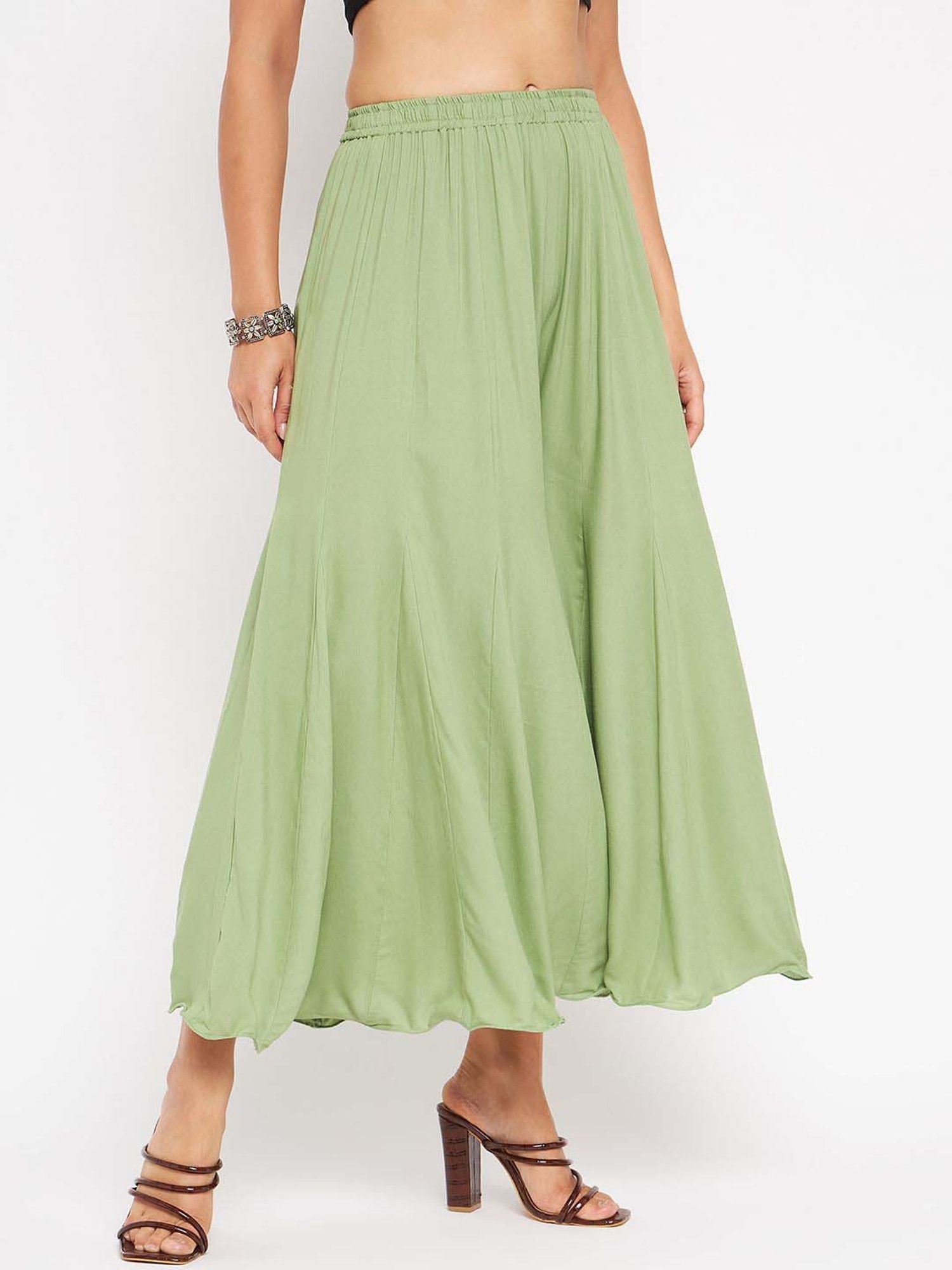 Castle Green Regular Fit Palazzos