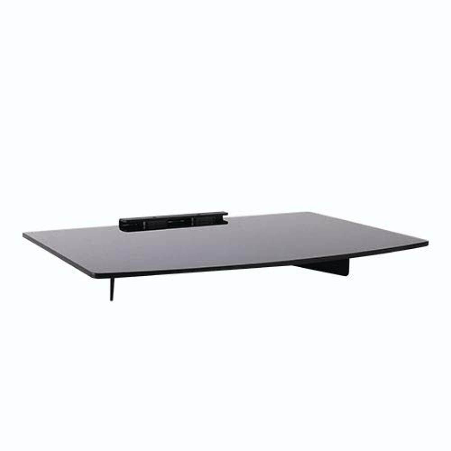 mount world 1444 compact glass component single shelf for dvd player, bluray player, cable box, satellite, wii and video accessories 14.17" wide x 9.84" deep x 1" height