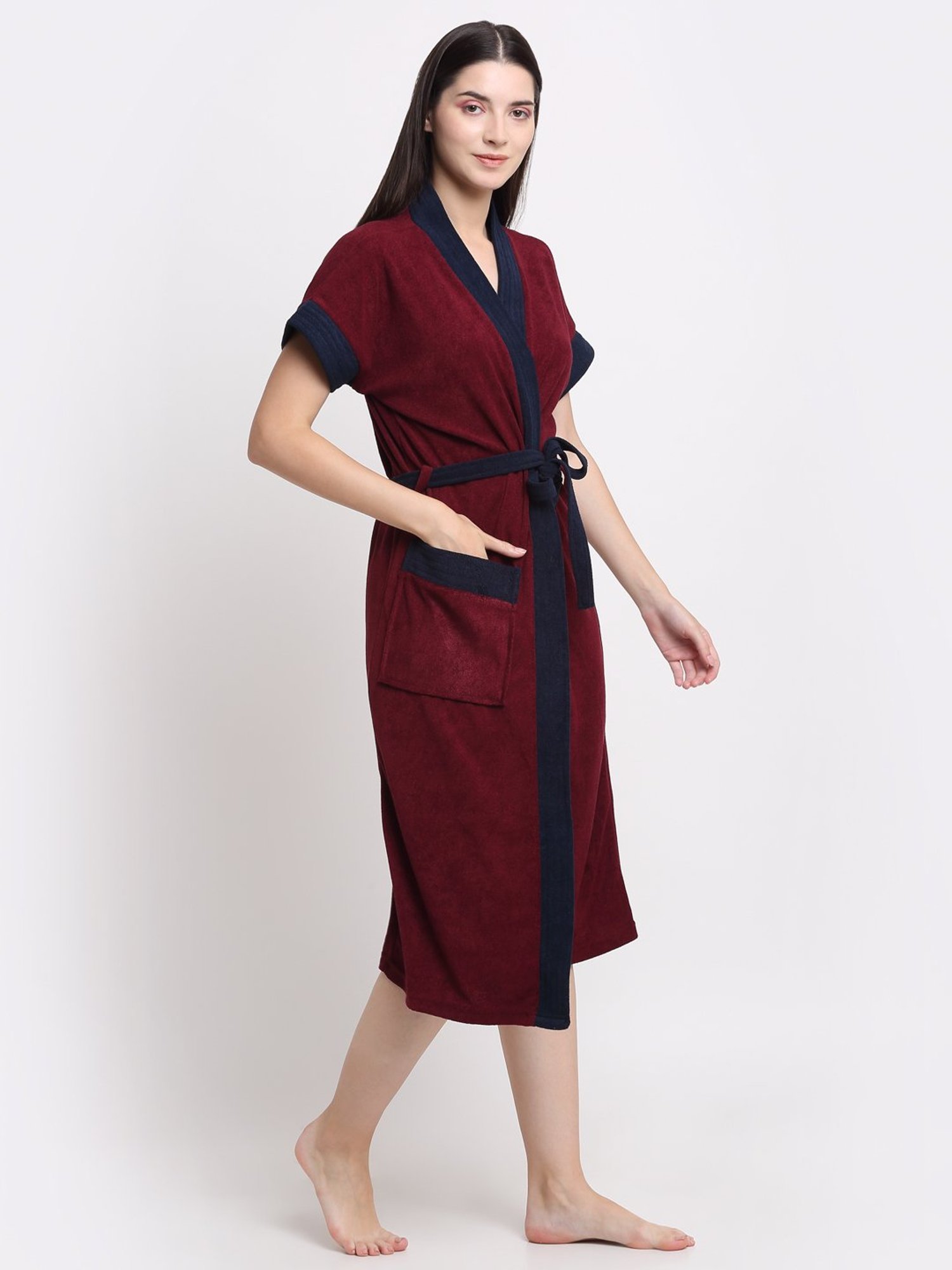 Trident Comfort Living Grey Cotton 380 GSM Bathrobe