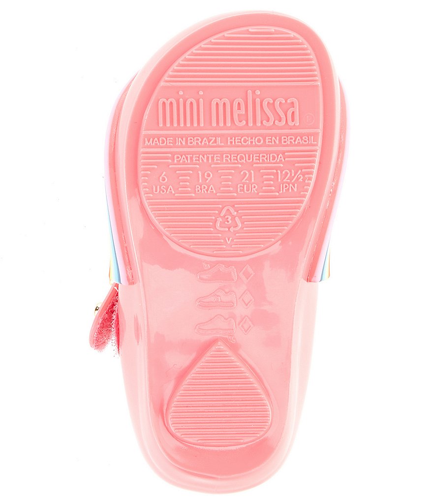 Mini Melissa Girl's Mini Ultra Girl Sunny Day Peep Toe Mary Janes (Infant)