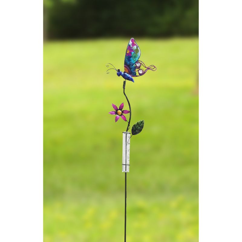 37" H Metal Garden Stake - Purple - Creative Motion