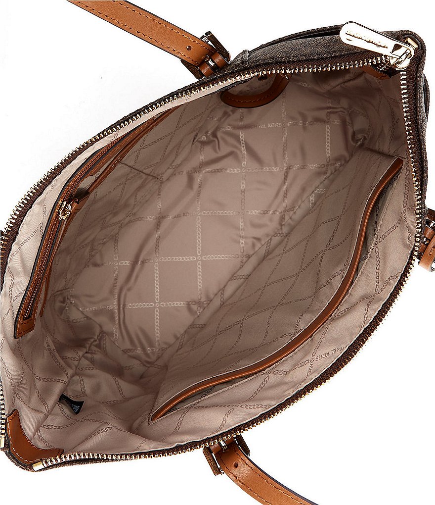 Michael Kors Signature Jet Set East West Top Zip Tote Bag