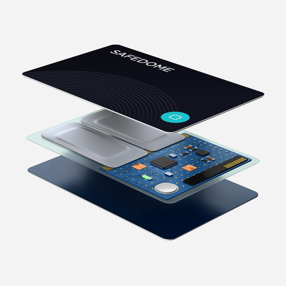 Safedome Recharge Bluetooth Tracker Combo  ONE Recharge Card, ONE Key Finder