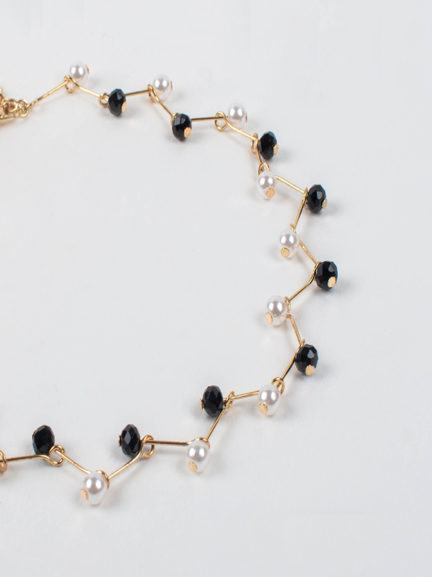 Jewelz Stylish Beaded Chain Necklace for Girls & Women