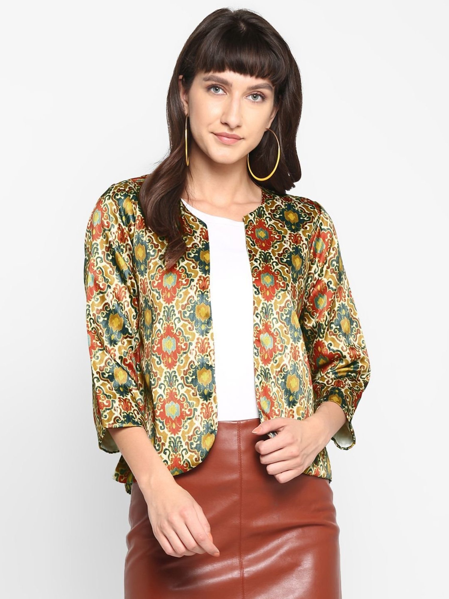 Hangup Multicolored Printed Shrug