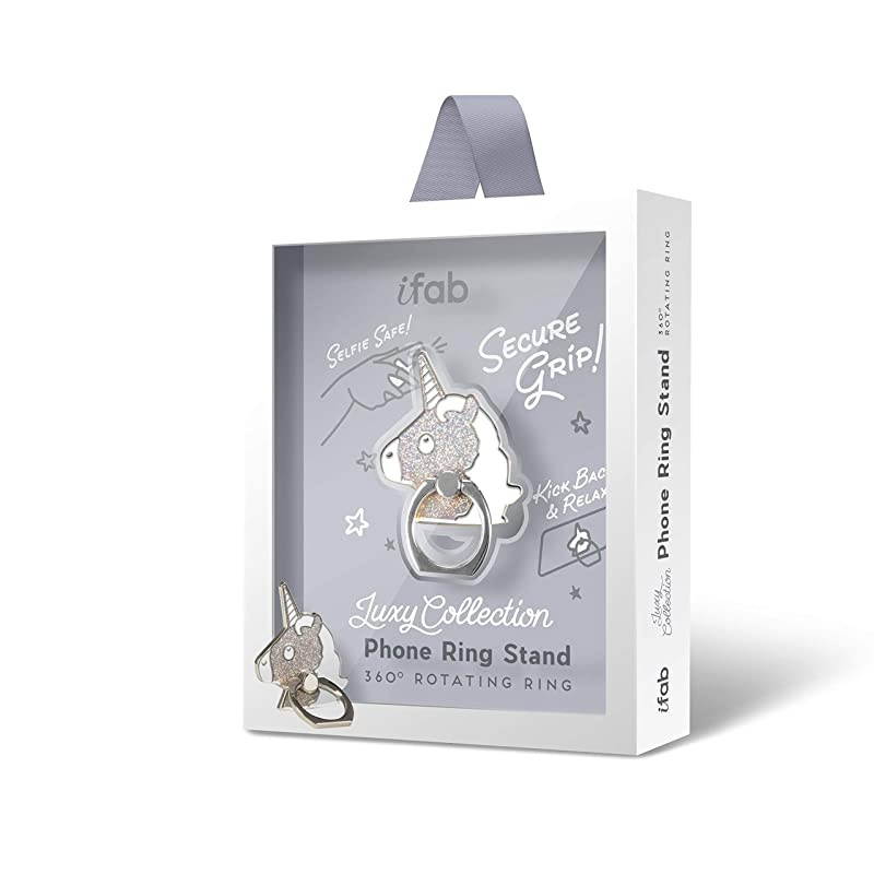 Cellphone Ring Holder Finger Kickstand (2 Pack) -  360&deg; Rotation/Sturdy/Reusable/Grip/Stand/ Universal - Compatible with All Smartphones - Cat Black