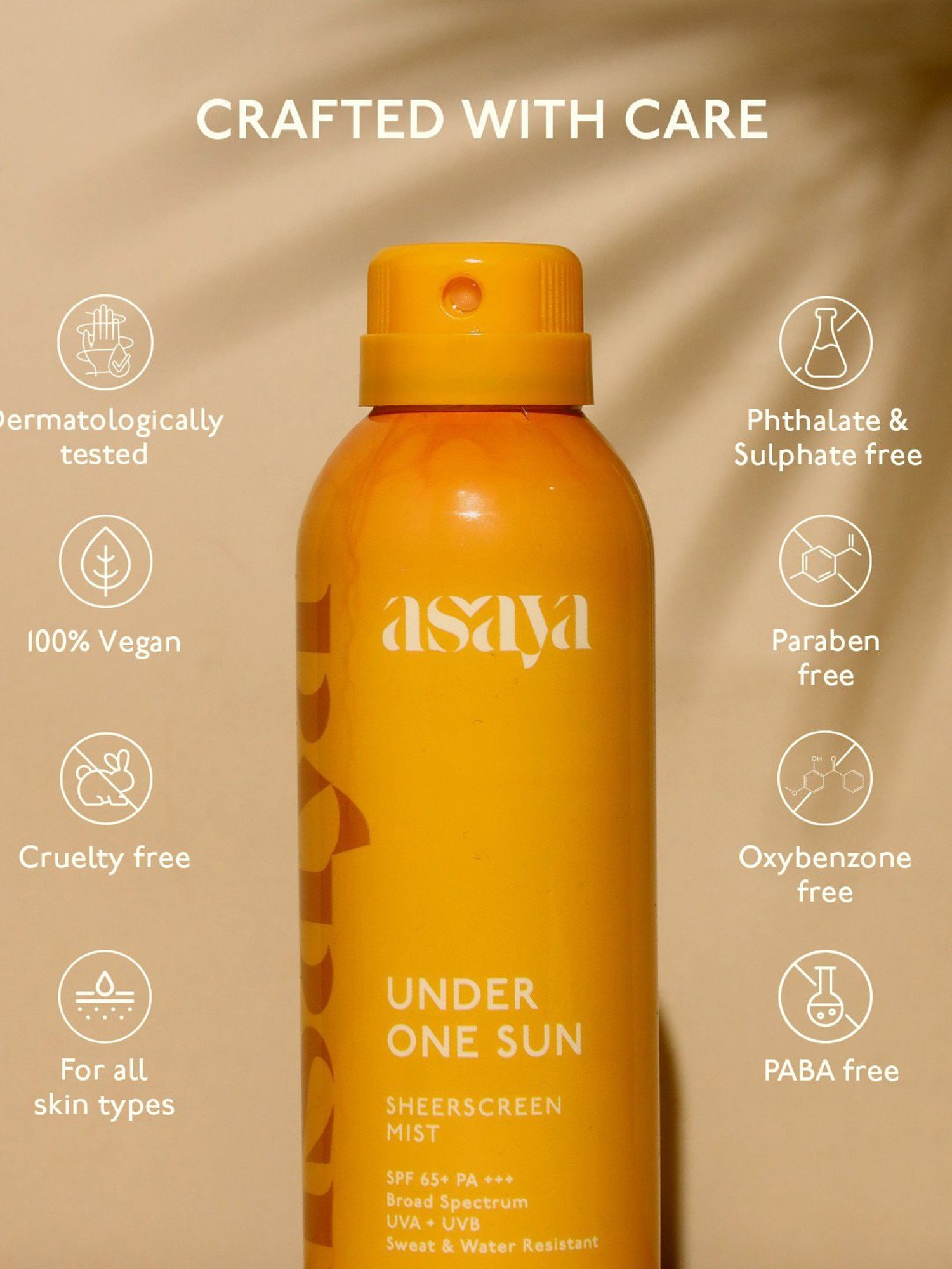 Asaya Matte Sunscreen Gel & Sunscreen Spray - Pack of 2
