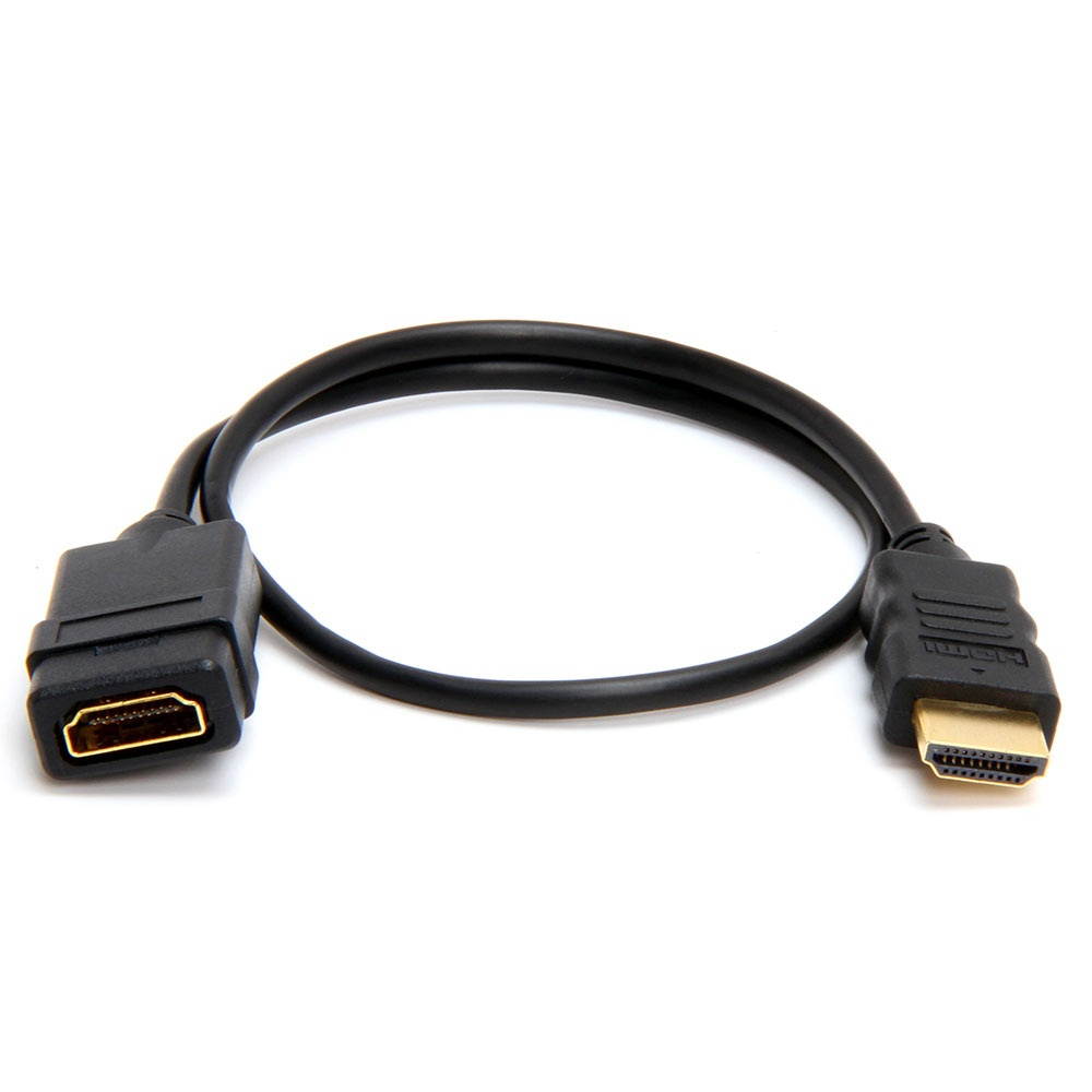 Cmple - HDMI Extension Cable Male to Female Support 3D 4K x 2K Resolution HDMI Cable Extender with Ethernet - 1.5 Feet