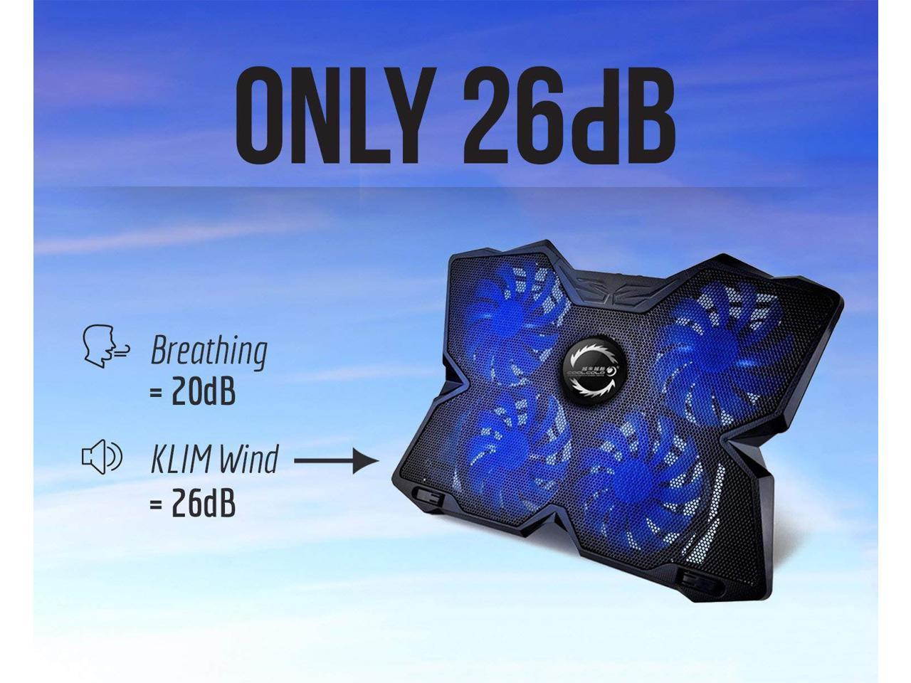 Werleo Laptop Cooler with Stand The Most Powerful Slim Gaming PC Fan Cooler for Computer Rapid Cooling Action 4 LED Fans Quiet USB Laptop Cooling Pad