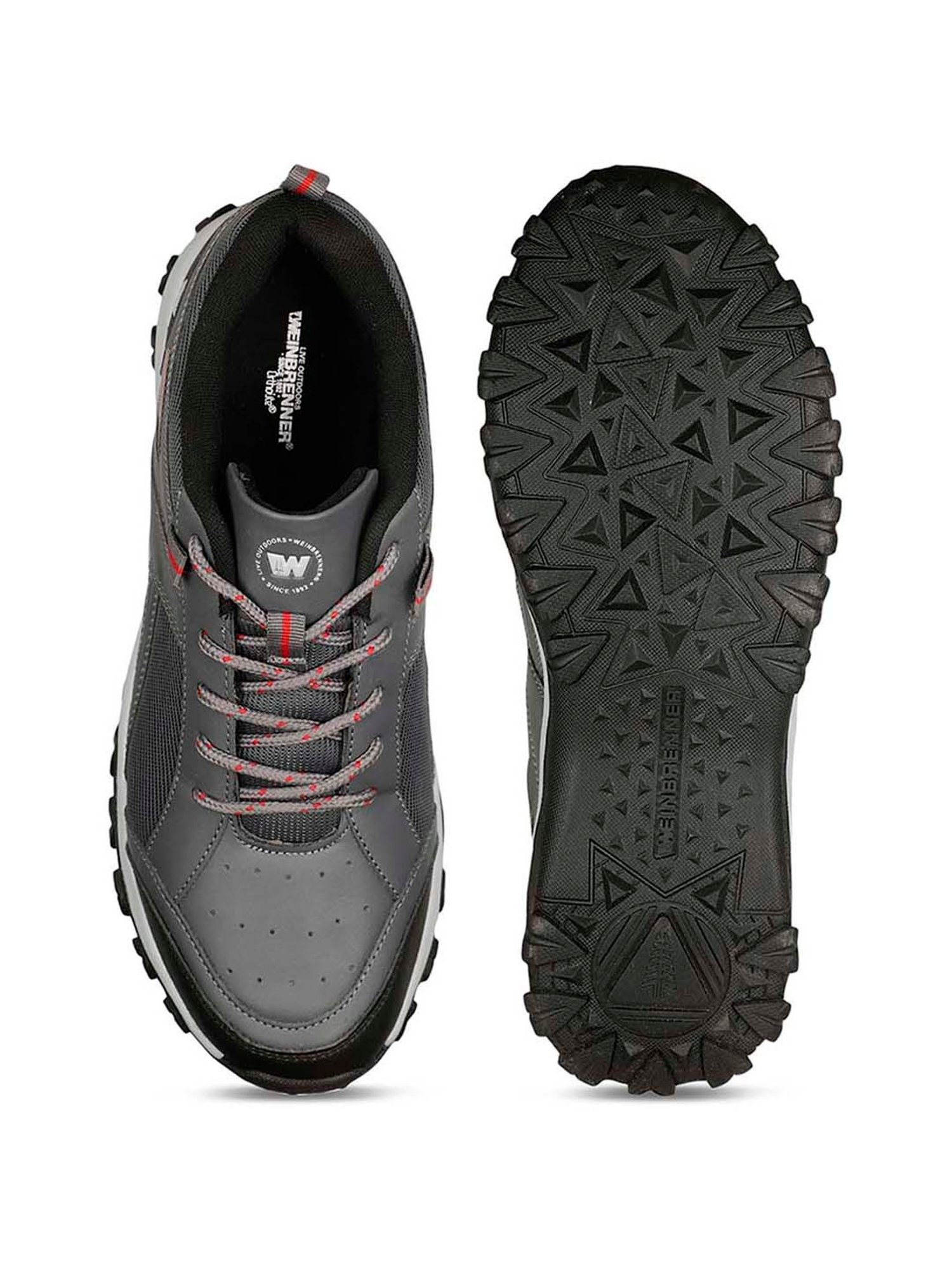 Weinbrenner by Bata Men's URAL 2.0 Grey Indoor Court Shoes