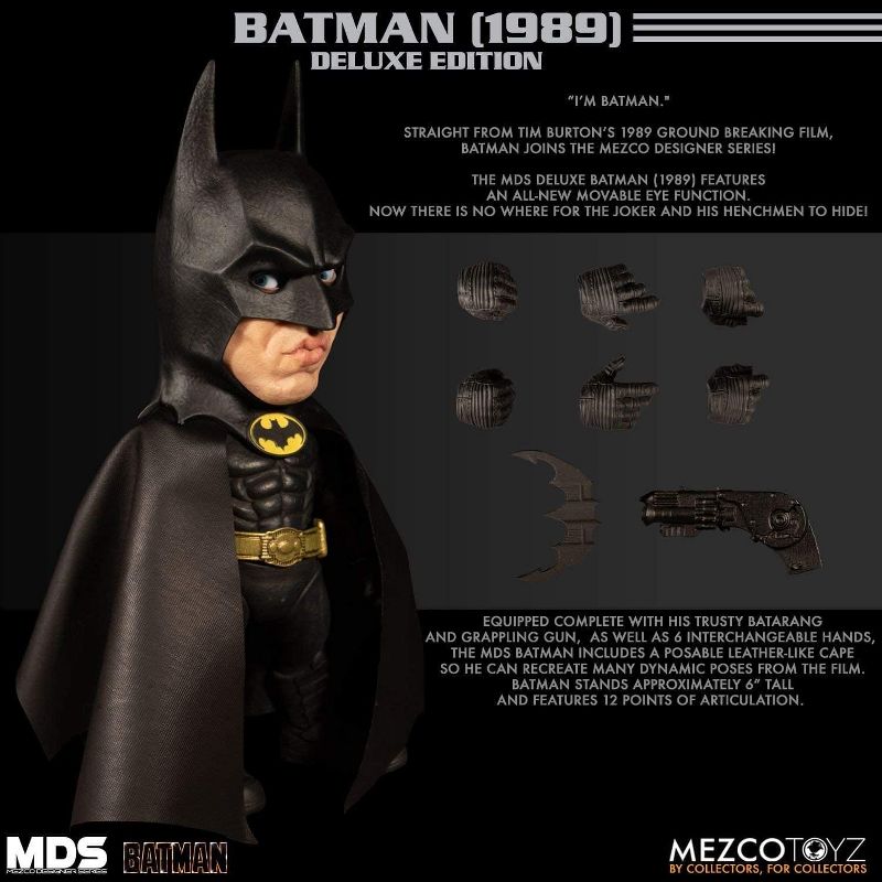 Mezco Toyz Batman 1989 Mezco Designer Series 6 Inch Deluxe Figure