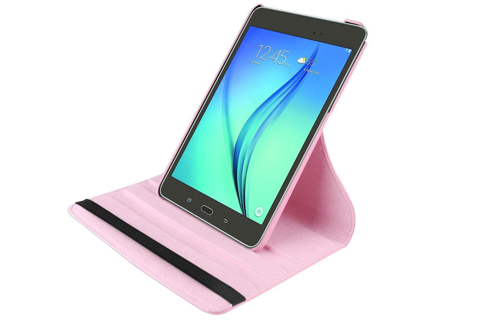 Hellfire Trading PU Leather Case 360 Rotating for Samsung Galaxy Tab A 8 T350 8" - Purple