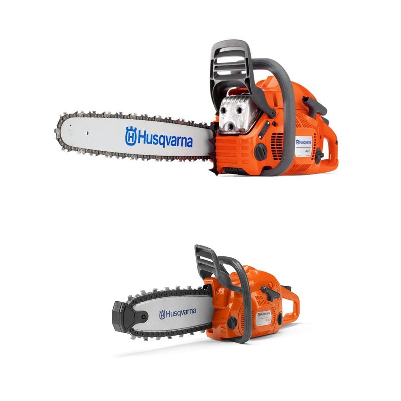 Husqvarna 460 20-Inch 3.62 HP Gas-Powered Chainsaw and 440 Toy Kids Chainsaw