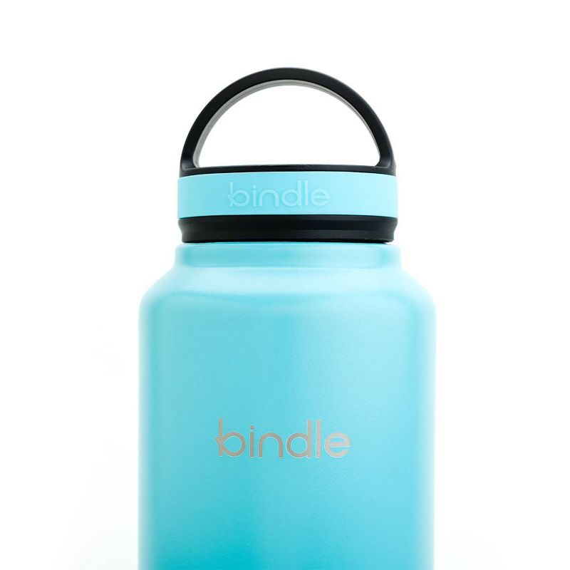 Bindle Bottle 24oz Double Walled; Vacuum Insulated Stainless Steel Bottle with Integrated Storage Compartment Glacier