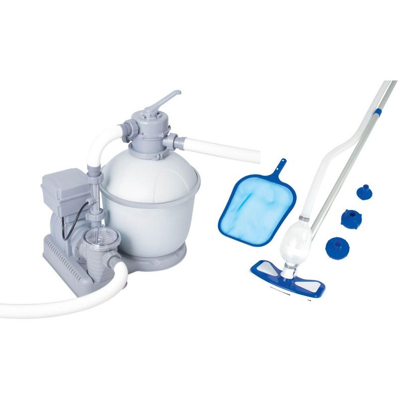 Bestway 1200 GPH Flowclear Pool Sand Filter with Ozonator and Maintenance Kit