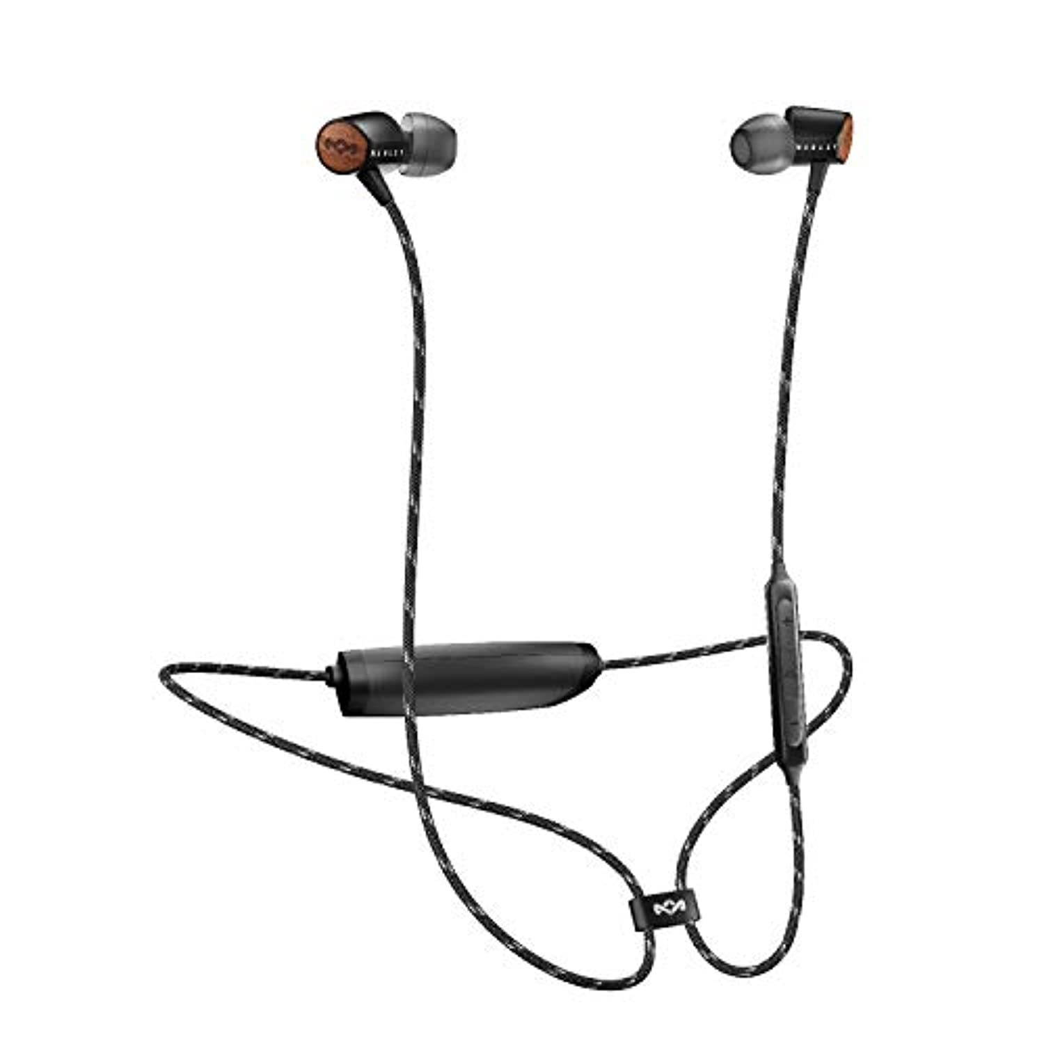 House of Marley Uplift 2 Wireless Headphones with Microphone, Black (EM-JE103-SB)