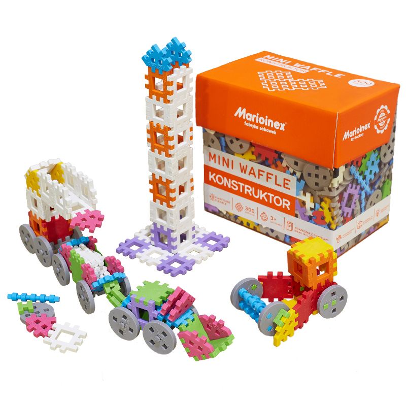 ECR4Kids Mini Waffle Blocks Konstructors - 300 Piece