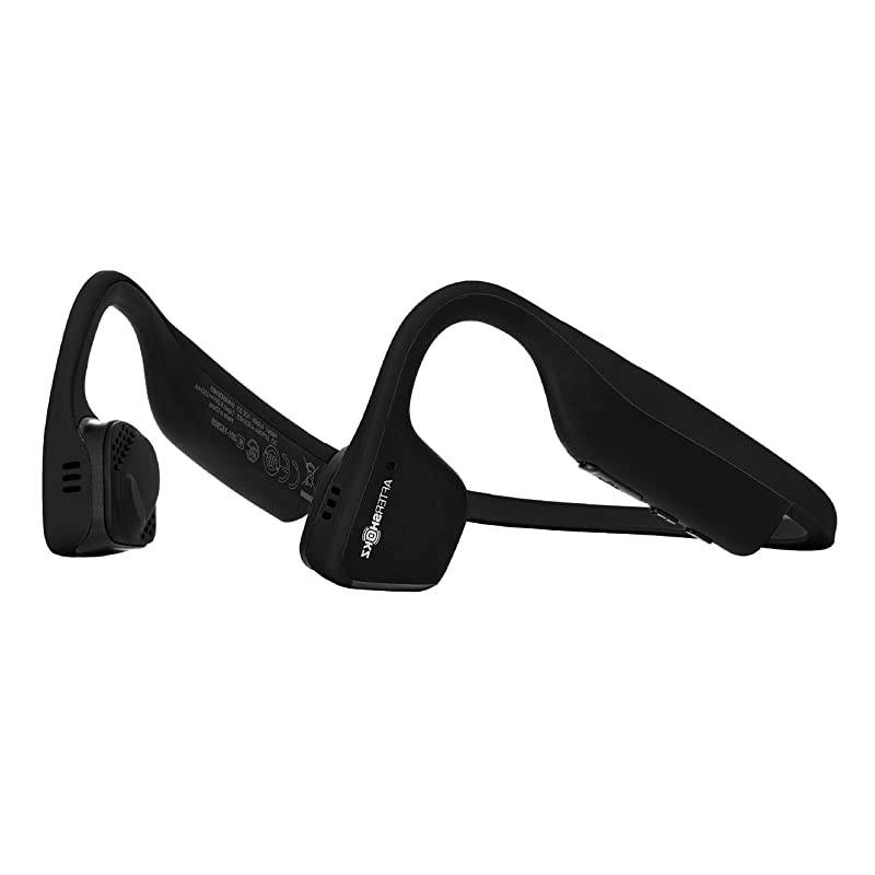 AS600BK Titanium Open Ear Wireless Bone Conduction Headphones Compatible with Bluetooth Black