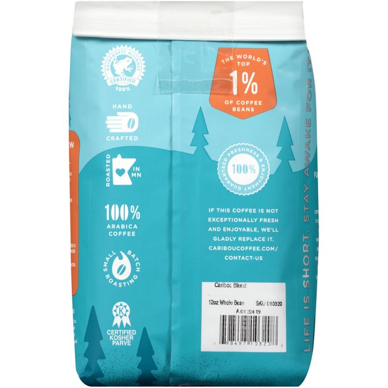 Caribou Coffee Caribou Blend Medium Roast Whole Bean Coffee - 12oz