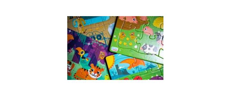Chuckle & Roar Tray Puzzles - 4pk