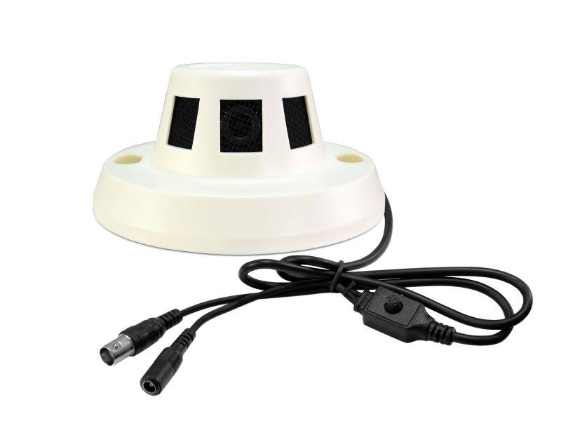 Evertech 1/3'' Sony CMOS Sensor 1.3MP 960P Covert Camera AHD and Analog 3.6mm Wide Angel Board Lens Non-Functioning Smoke Detector Hidden Nanny Security Surveillance Camera with OSD Button