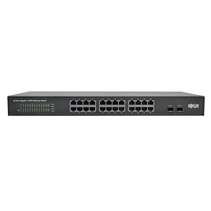 24Port Gigabit Ethernet Switch Rackmount Metal 1U 2 Gigabit SFP Ports 101001000Mbps NG24