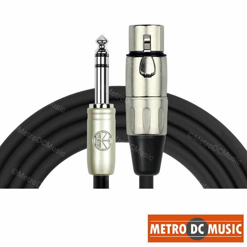 4-Pack Kirlin 6ft 1/4" Stereo TRS Male to XLR Female Adapter Cable DJ Audio 6.35