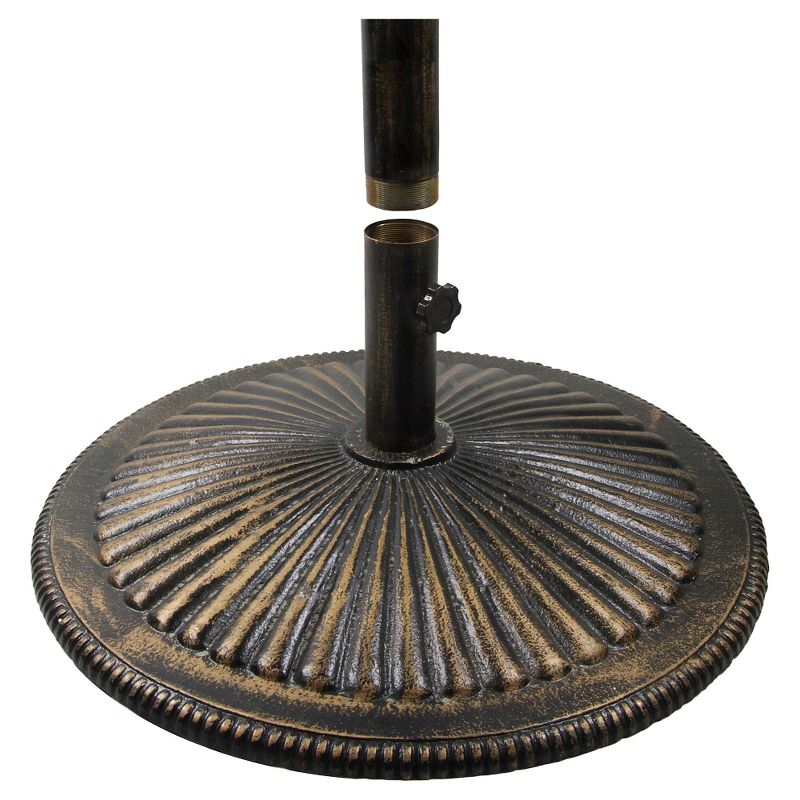 Island Umbrella 50lb Classic Cast Iron Umbrella Base in Bronze
