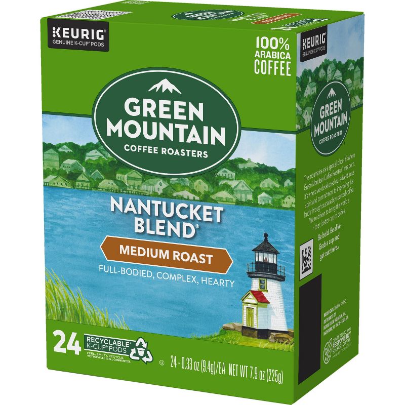 Green Mountain Coffee Nantucket Blend Keurig K-Cup Coffee Pods - Medium Roast - 24ct
