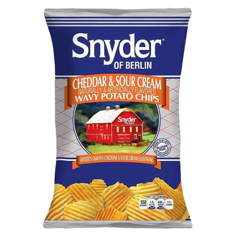 Snyder of Berlin Cheddar Potato Chips 9.5oz