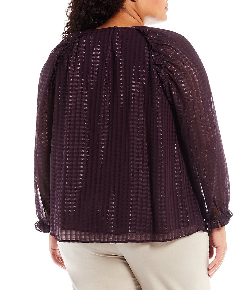 Bryn Walker Plus Size Pira Ponti Sleeveless Jewel Neck Oversized Tank