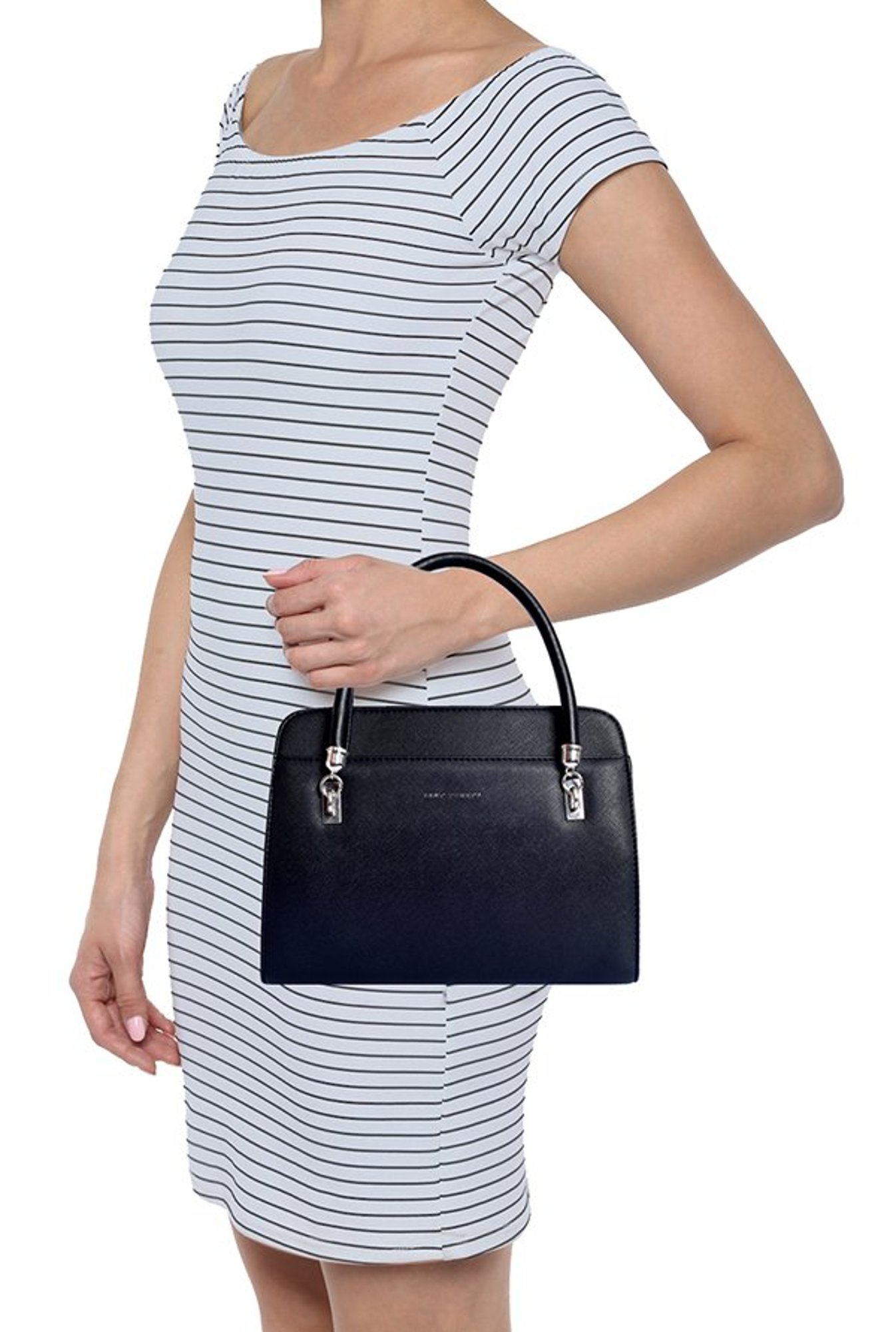 Lino Perros Black Solid Handbag