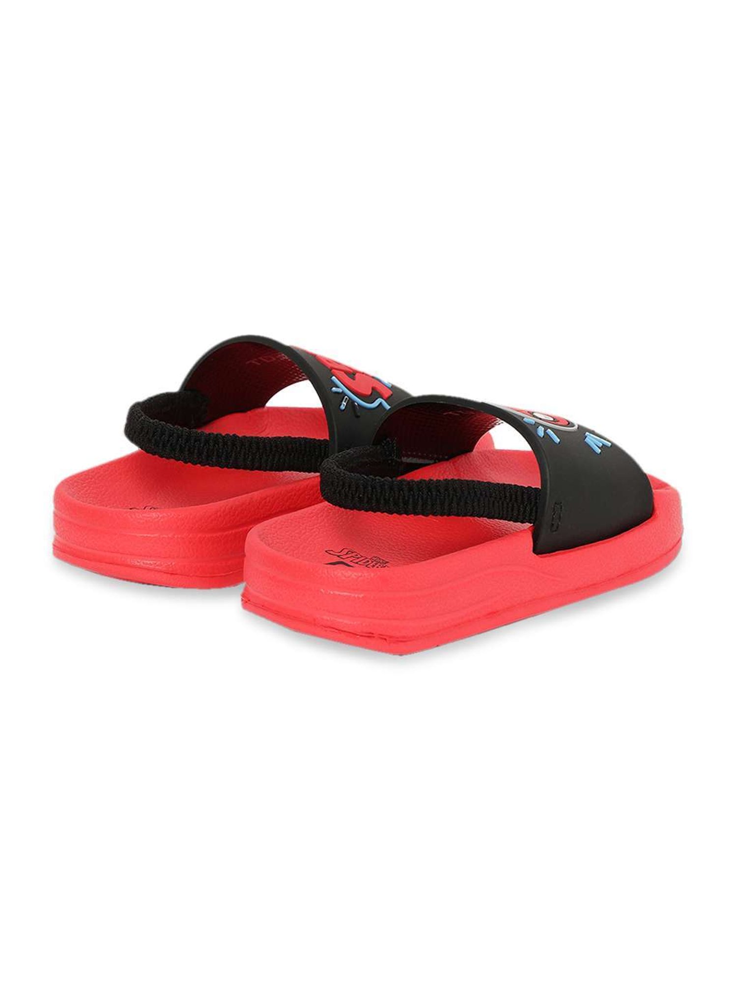 Fame Forever by Lifestyle Kids SPIDERMAN Black & Red Back Strap Sandals